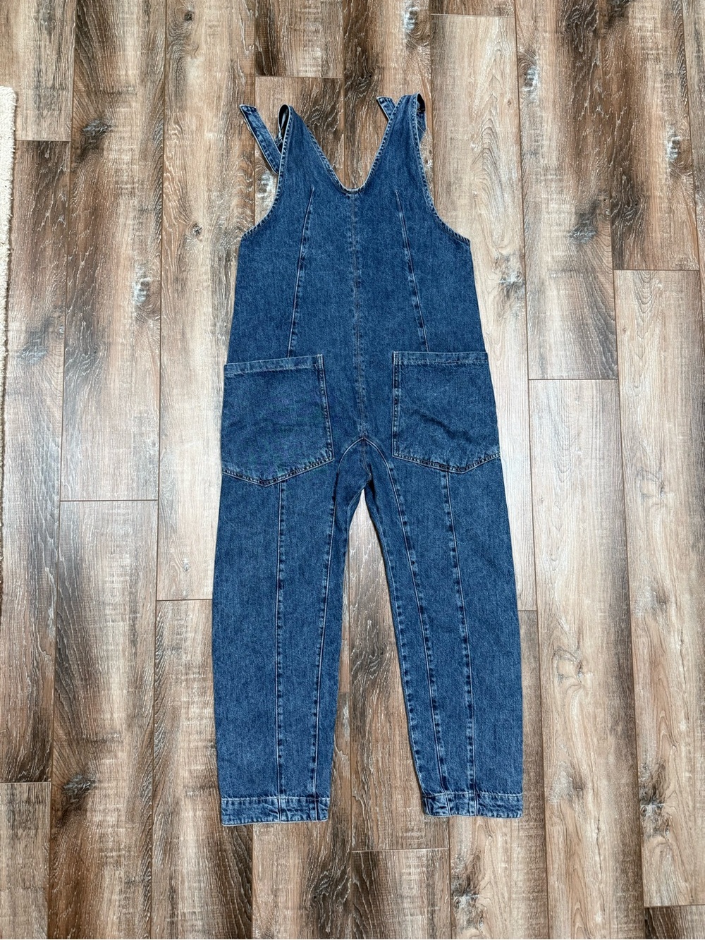 We The Free Dark Blue Denim Kids Overalls